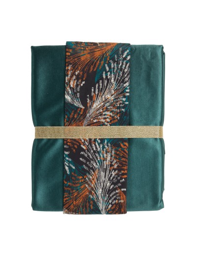 DAS HOME ΣΕΤ ΤΡΑΠΕΖΟΜΑΝΤΗΛΟ 2ΤΜΧ 140Χ180 0865 GREEN