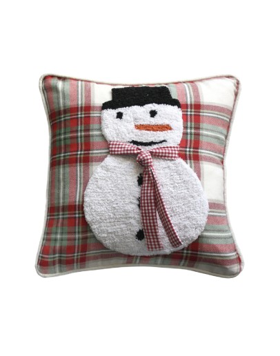 DAS HOME CHRISTMAS ΜΑΞΙΛΑΡΙ ΦΙΓΟΥΡΑΣ 40X40 0847 RED, WHITE