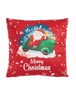 DAS HOME CHRISTMAS ΜΑΞΙΛΑΡΙ ΦΙΓΟΥΡΑΣ 45X45 0852 RED