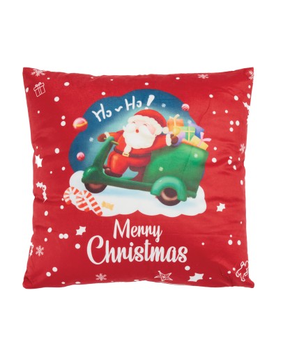 DAS HOME CHRISTMAS ΜΑΞΙΛΑΡΙ ΦΙΓΟΥΡΑΣ 45X45 0852 RED