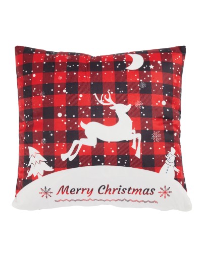 DAS HOME CHRISTMAS ΜΑΞΙΛΑΡΙ ΦΙΓΟΥΡΑΣ 45X45 0853 RED