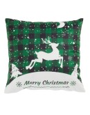 DAS HOME CHRISTMAS ΜΑΞΙΛΑΡΙ ΦΙΓΟΥΡΑΣ 45X45 0854 GREEN
