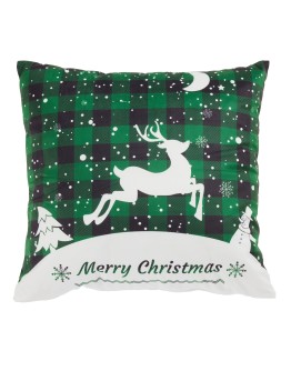 DAS HOME CHRISTMAS ΜΑΞΙΛΑΡΙ ΦΙΓΟΥΡΑΣ 45X45 0854 GREEN
