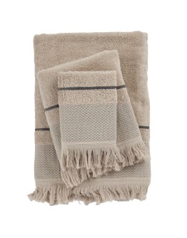 DAS HOME ΣΕΤ ΠΕΤΣΕΤΕΣ 3ΤΕΜΑΧΙΩΝ BEST 0842 TAUPE