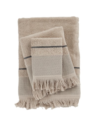 DAS HOME ΣΕΤ ΠΕΤΣΕΤΕΣ 3ΤΕΜΑΧΙΩΝ BEST 0842 TAUPE