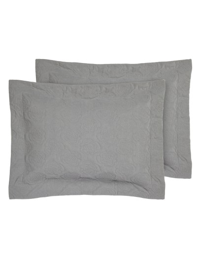 DAS HOME ΖΕΥΓΟΣ ΜΑΞΙΛΑΡΟΘΗΚΕΣ HAPPY 0287 GREY