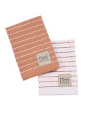 DAS HOME ΣΕΤ ΠΟΤΗΡΟΠΑΝΑ 2ΤΜΧ 30Χ50 0826 TERACOTTA, WHITE