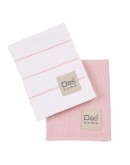 DAS HOME ΣΕΤ ΠΟΤΗΡΟΠΑΝΑ 2ΤΜΧ 30Χ50 0828 PINK, WHITE