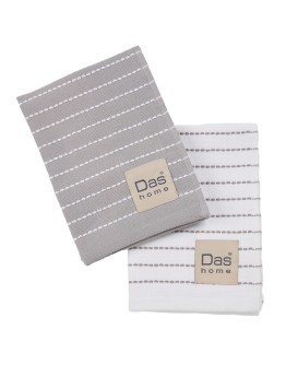 DAS HOME ΣΕΤ ΠΟΤΗΡΟΠΑΝΑ 2ΤΜΧ 30Χ50 0824 GREY, WHITE