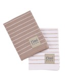 DAS HOME ΣΕΤ ΠΟΤΗΡΟΠΑΝΑ 2ΤΜΧ 30Χ50 0825 TAUPE, WHITE