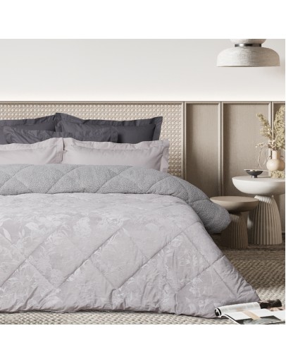 DAS HOME VELVET ΚΟΥΒΕΡΤΟΠΑΠΛΩΜΑ SHERPA ΜΟΝΟ 1376 GREY