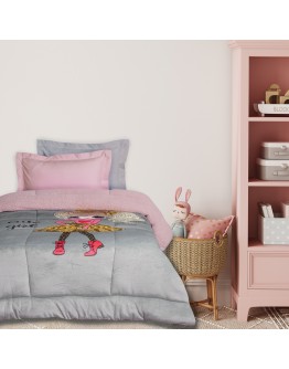 DAS KIDS ΚΟΥΒΕΡΤΟΠΑΠΛΩΜΑ 160Χ220 4971 GREY, PINK