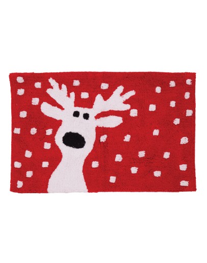 DAS HOME ΤΑΠΕΤΟ ΜΠΑΝΙΟΥ 50Χ80 CHRISTMAS 0850 RED