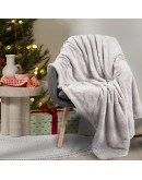 DAS HOME ΚΟΥΒΕΡΤΑ FLEECE 130Χ170 CHRISTMAS 1373 GREY