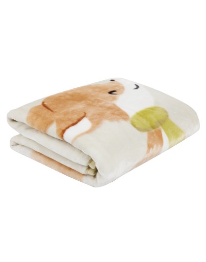 DAS BABY ΚΟΥΒΕΡΤΑ VELOUR ΚΟΥΝΙΑΣ RELAX 4978 BEIGE, TERACOTTA