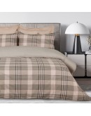 DAS HOME ΣΕΤ ΠΑΠΛΩΜΑΤΟΘΗΚΗ ΜΟΝΗ HAPPY FLANNEL 9679 BEIGE, OLIVE