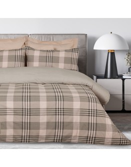 DAS HOME ΣΕΤ ΠΑΠΛΩΜΑΤΟΘΗΚΗ ΜΟΝΗ HAPPY FLANNEL 9679 BEIGE, OLIVE