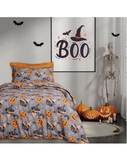 DAS KIDS ΣΕΤ ΠΑΠΛΩΜΑΤΟΘΗΚΗ ΜΟΝΗ 4968 GREY, ORANGE