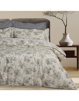 DAS HOME ΠΑΠΛΩΜΑΤΟΘΗΚΗ ΣΕΤ ΥΠΕΡΔΙΠΛΗ PRESTIGE 1712 GREY, IVORY