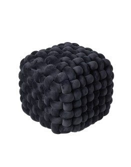 DAS HOME ΔΙΑΚΟΣΜΗΤΙΚΟ ΠΟΥΦ 43Χ43Χ40 2271 BLACK