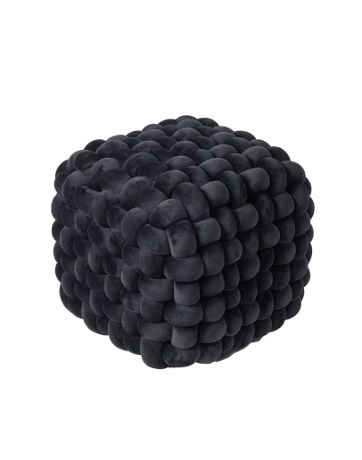 DAS HOME ΔΙΑΚΟΣΜΗΤΙΚΟ ΠΟΥΦ 43Χ43Χ40 2271 BLACK