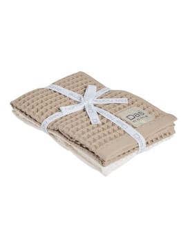 DAS HOME ΣΕΤ ΠΟΤΗΡΟΠΑΝΑ 2ΤΜΧ 40Χ60 0800 BEIGE, IVORY
