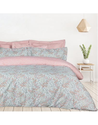 DAS HOME ΣΕΤ ΣΕΝΤΟΝΙΑ ΜΟΝΑ ΜΕ ΛΑΣΤΙΧΟ CASUAL 5428 MINT, ROSE