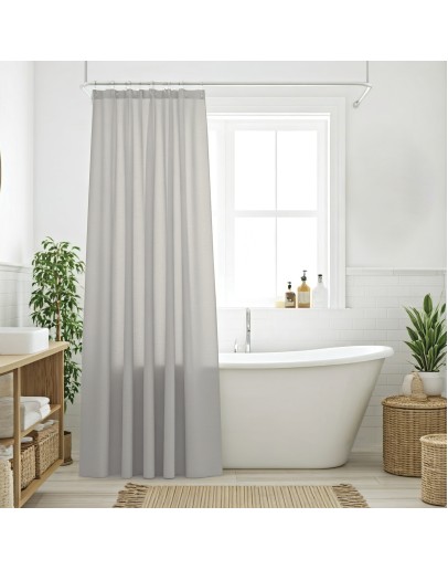 DAS HOME ΚΟΥΡΤΙΝΑ ΜΠΑΝΙΟΥ 240X180 0805 GREY