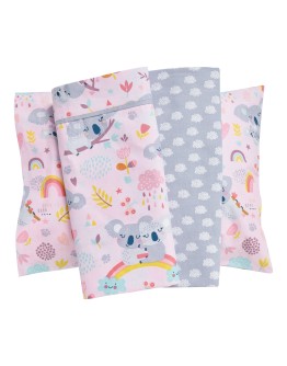 DAS BABY ΣΕΤ ΣΕΝΤΟΝΙΑ ΚΟΥΝΙΑΣ FUN 4934 GREY, PINK