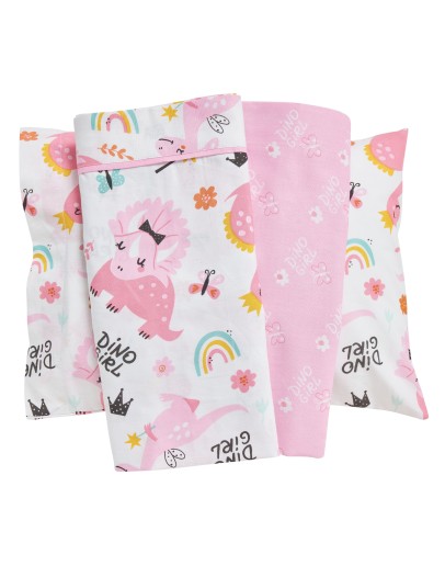 DAS BABY ΣΕΤ ΣΕΝΤΟΝΙΑ ΚΟΥΝΙΑΣ FUN 4936 PINK, WHITE