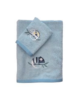 DAS BABY ΣΕΤ ΠΕΤΣΕΤΕΣ 2 ΤΕΜΑΧΙΩΝ ΚΕΝΤΗΤΕΣ FUN 4935 BLUE