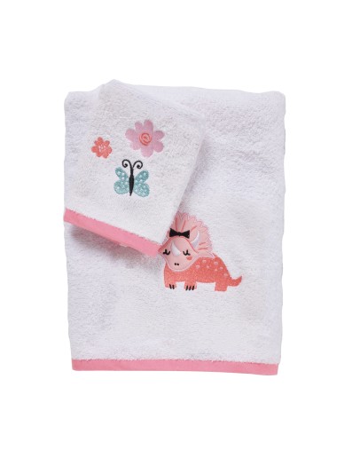 DAS BABY ΣΕΤ ΠΕΤΣΕΤΕΣ 2 ΤΕΜΑΧΙΩΝ ΚΕΝΤΗΤΕΣ FUN 4936 PINK, WHITE