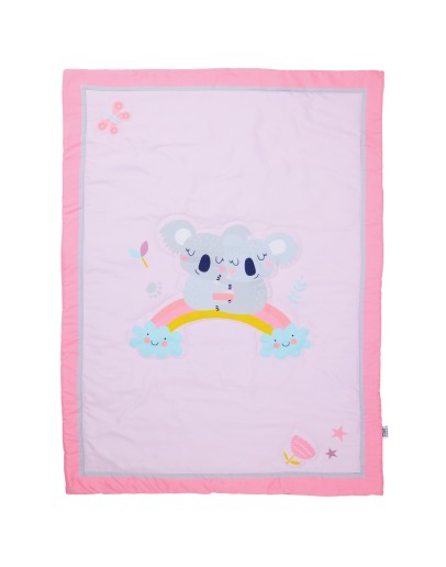 DAS BABY ΚΟΥΒΕΡΛΙ ΚΟΥΝΙΑΣ FUN 4934 GREY, PINK