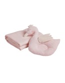 DAS BABY ΚΟΥΒΕΡΤΑ ΠΙΚΕ ΑΓΚΑΛΙΑΣ RELAX 4956 PINK, WHITE