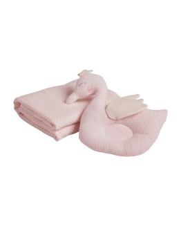 DAS BABY ΚΟΥΒΕΡΤΑ ΠΙΚΕ ΑΓΚΑΛΙΑΣ RELAX 4956 PINK, WHITE