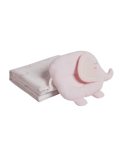 DAS BABY ΚΟΥΒΕΡΤΑ ΠΙΚΕ ΑΓΚΑΛΙΑΣ RELAX 4957 GREY, PINK, WHITE