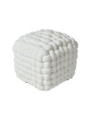 DAS HOME ΔΙΑΚΟΣΜΗΤΙΚΟ ΠΟΥΦ 43Χ43Χ40 2275 WHITE