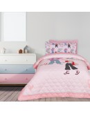 DAS KIDS ΚΟΥΒΕΡΛΙ ΜΟΝΟ 4940 GREY, PINK