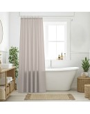 DAS HOME ΚΟΥΡΤΙΝΑ ΜΠΑΝΙΟΥ 200X180 0808 TAUPE