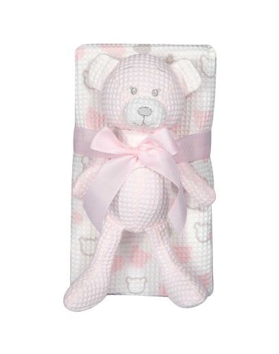 GREENWICH POLO CLUB ΚΟΥΒΕΡΤΑ ΠΙΚΕ ΑΓΚΑΛΙΑΣ ESSENTIAL 8855 PINK, WHITE