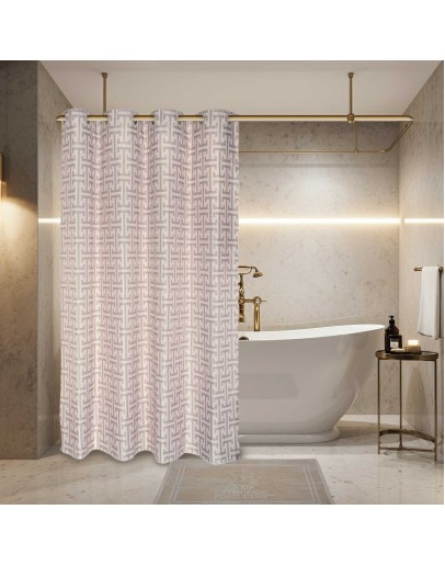 GREENWICH POLO CLUB ΚΟΥΡΤΙΝΑ ΜΠΑΝΙΟΥ 240Χ180 ESSENTIAL 3122 TAUPE