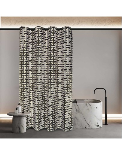 GREENWICH POLO CLUB ΚΟΥΡΤΙΝΑ ΜΠΑΝΙΟΥ 200Χ180 ESSENTIAL 3123 BLACK