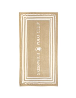 GREENWICH POLO CLUB ΠΕΤΣΕΤΑ ΘΑΛΑΣΣΗΣ 90Χ170 4053 BLACK, TAUPE