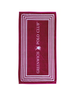 GREENWICH POLO CLUB ΠΕΤΣΕΤΑ ΘΑΛΑΣΣΗΣ 90Χ170 4055 RED, WHITE