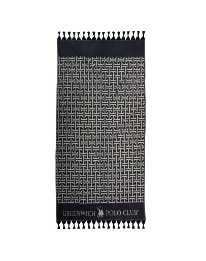 GREENWICH POLO CLUB PAREO FOUTA 90Χ170 4056 BLACK, GREY
