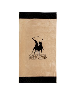 GREENWICH POLO CLUB ΠΕΤΣΕΤΑ ΘΑΛΑΣΣΗΣ 90Χ170 4046 BLACK, TAUPE