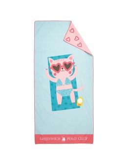 GREENWICH POLO CLUB JUNIOR ΠΕΤΣΕΤΑ ΘΑΛΑΣΣΗΣ 70Χ140 4081 BLUE, PINK