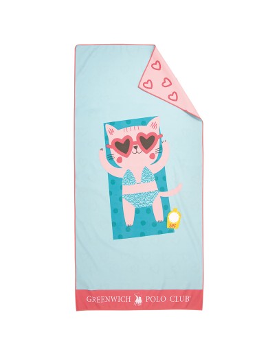 GREENWICH POLO CLUB JUNIOR ΠΕΤΣΕΤΑ ΘΑΛΑΣΣΗΣ 70Χ140 4081 BLUE, PINK