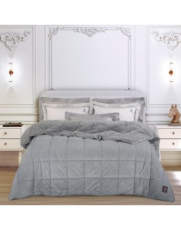 GREENWICH POLO CLUB ΚΟΥΒΕΡΤΟΠΑΠΛΩΜΑ ΥΠΕΡΔΙΠΛΟ SHERPA 3480 GREY