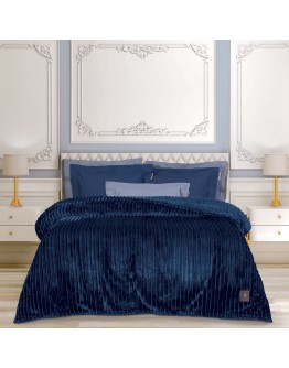 GREENWICH POLO CLUB ΚΟΥΒΕΡΤΑ FLEECE ΥΠΕΡΔΙΠΛH 3487 BLUE